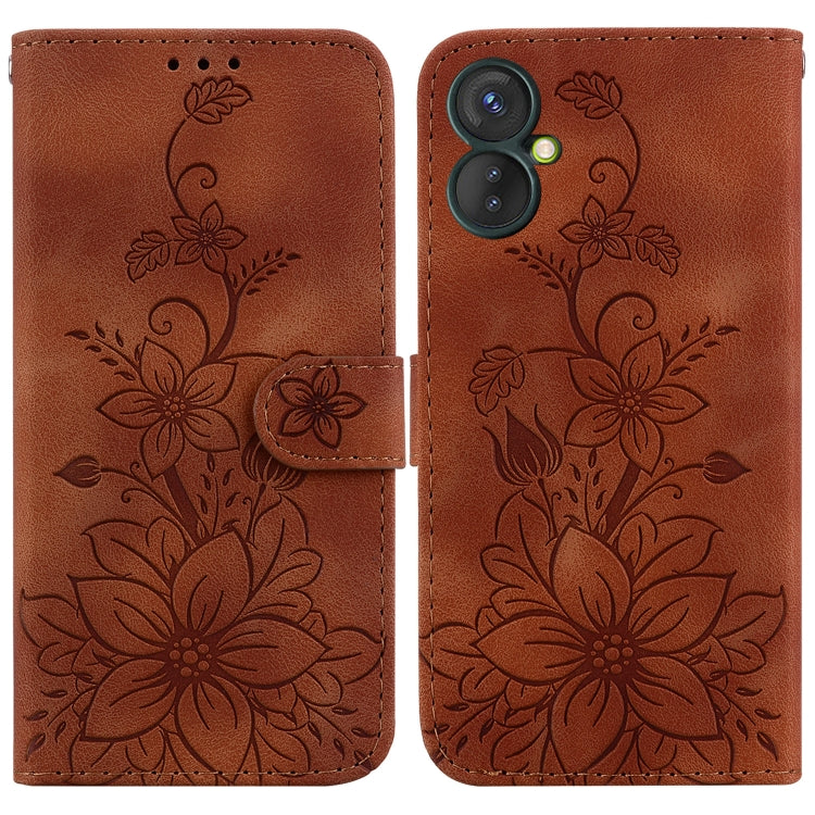 Lily Embossed Leather Phone Case, For Tecno Pova 5 Pro, For Tecno Pova Neo 3, For Tecno Pova 5, For Tecno Camon 20 Premier 5G, For Tecno Camon 20 Pro 5G, For Tecno Camon 20 Pro 4G / Camon 20, For Tecno Spark 10 5G, For Tecno Spark 10 4G / Spark 10C    ...