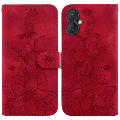 Lily Embossed Leather Phone Case, For Tecno Pova 5 Pro, For Tecno Pova Neo 3, For Tecno Pova 5, For Tecno Camon 20 Premier 5G, For Tecno Camon 20 Pro 5G, For Tecno Camon 20 Pro 4G / Camon 20, For Tecno Spark 10 5G, For Tecno Spark 10 4G / Spark 10C    ...