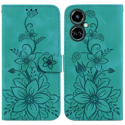 Lily Embossed Leather Phone Case, For Tecno Camon 19, For Tecno Camon 19 Neo, For Tecno Pova 3 / LE7, For Tecno Camon 18i, For Tecno Spark Go 2022 / Spark 8C, For Tecno Spark 8 Pro, For Tecno Pova Neo / LE6, For Tecno Camon 18 / 18 P                   ...