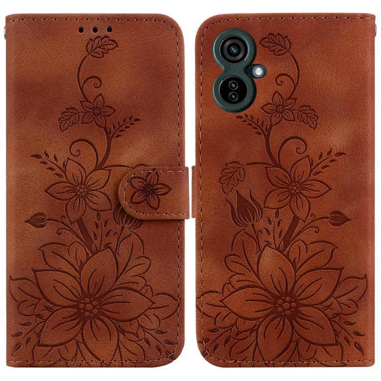 Lily Embossed Leather Phone Case, For Tecno Camon 19, For Tecno Camon 19 Neo, For Tecno Pova 3 / LE7, For Tecno Camon 18i, For Tecno Spark Go 2022 / Spark 8C, For Tecno Spark 8 Pro, For Tecno Pova Neo / LE6, For Tecno Camon 18 / 18 P                   ...