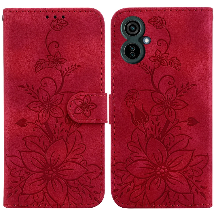 Lily Embossed Leather Phone Case, For Tecno Camon 19, For Tecno Camon 19 Neo, For Tecno Pova 3 / LE7, For Tecno Camon 18i, For Tecno Spark Go 2022 / Spark 8C, For Tecno Spark 8 Pro, For Tecno Pova Neo / LE6, For Tecno Camon 18 / 18 P                   ...