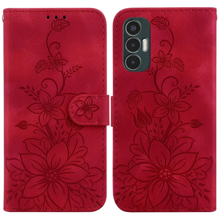 Lily Embossed Leather Phone Case, For Tecno Camon 19, For Tecno Camon 19 Neo, For Tecno Pova 3 / LE7, For Tecno Camon 18i, For Tecno Spark Go 2022 / Spark 8C, For Tecno Spark 8 Pro, For Tecno Pova Neo / LE6, For Tecno Camon 18 / 18 P                   ...