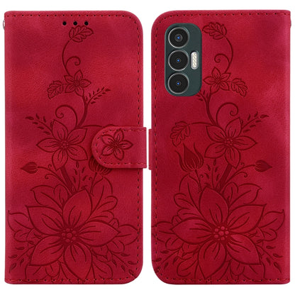 Lily Embossed Leather Phone Case, For Tecno Camon 19, For Tecno Camon 19 Neo, For Tecno Pova 3 / LE7, For Tecno Camon 18i, For Tecno Spark Go 2022 / Spark 8C, For Tecno Spark 8 Pro, For Tecno Pova Neo / LE6, For Tecno Camon 18 / 18 P                   ...