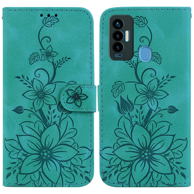 Lily Embossed Leather Phone Case, For Tecno Camon 19, For Tecno Camon 19 Neo, For Tecno Pova 3 / LE7, For Tecno Camon 18i, For Tecno Spark Go 2022 / Spark 8C, For Tecno Spark 8 Pro, For Tecno Pova Neo / LE6, For Tecno Camon 18 / 18 P                   ...