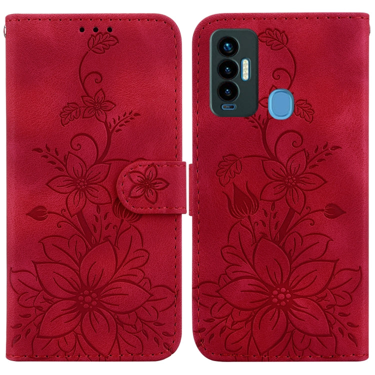 Lily Embossed Leather Phone Case, For Tecno Camon 19, For Tecno Camon 19 Neo, For Tecno Pova 3 / LE7, For Tecno Camon 18i, For Tecno Spark Go 2022 / Spark 8C, For Tecno Spark 8 Pro, For Tecno Pova Neo / LE6, For Tecno Camon 18 / 18 P                   ...