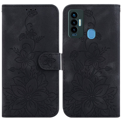 Lily Embossed Leather Phone Case, For Tecno Camon 19, For Tecno Camon 19 Neo, For Tecno Pova 3 / LE7, For Tecno Camon 18i, For Tecno Spark Go 2022 / Spark 8C, For Tecno Spark 8 Pro, For Tecno Pova Neo / LE6, For Tecno Camon 18 / 18 P                   ...