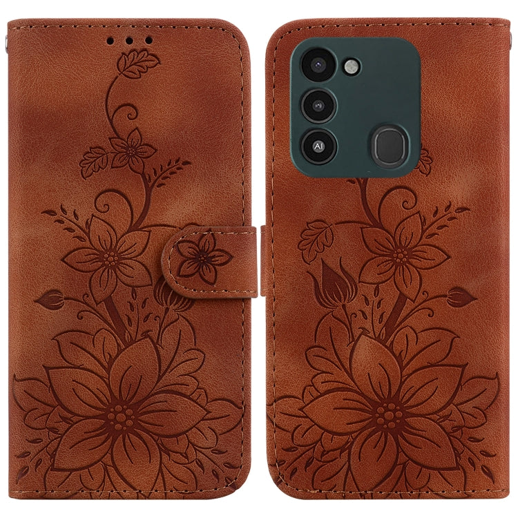 Lily Embossed Leather Phone Case, For Tecno Camon 19, For Tecno Camon 19 Neo, For Tecno Pova 3 / LE7, For Tecno Camon 18i, For Tecno Spark Go 2022 / Spark 8C, For Tecno Spark 8 Pro, For Tecno Pova Neo / LE6, For Tecno Camon 18 / 18 P                   ...