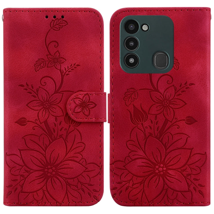 Lily Embossed Leather Phone Case, For Tecno Camon 19, For Tecno Camon 19 Neo, For Tecno Pova 3 / LE7, For Tecno Camon 18i, For Tecno Spark Go 2022 / Spark 8C, For Tecno Spark 8 Pro, For Tecno Pova Neo / LE6, For Tecno Camon 18 / 18 P                   ...