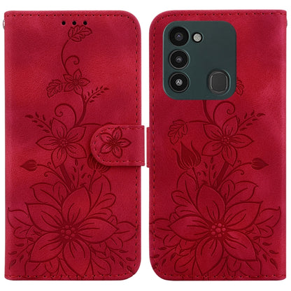 Lily Embossed Leather Phone Case, For Tecno Camon 19, For Tecno Camon 19 Neo, For Tecno Pova 3 / LE7, For Tecno Camon 18i, For Tecno Spark Go 2022 / Spark 8C, For Tecno Spark 8 Pro, For Tecno Pova Neo / LE6, For Tecno Camon 18 / 18 P                   ...