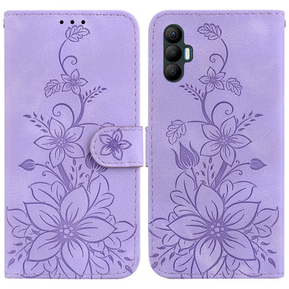 Lily Embossed Leather Phone Case, For Tecno Camon 19, For Tecno Camon 19 Neo, For Tecno Pova 3 / LE7, For Tecno Camon 18i, For Tecno Spark Go 2022 / Spark 8C, For Tecno Spark 8 Pro, For Tecno Pova Neo / LE6, For Tecno Camon 18 / 18 P                   ...