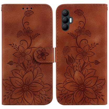 Lily Embossed Leather Phone Case, For Tecno Camon 19, For Tecno Camon 19 Neo, For Tecno Pova 3 / LE7, For Tecno Camon 18i, For Tecno Spark Go 2022 / Spark 8C, For Tecno Spark 8 Pro, For Tecno Pova Neo / LE6, For Tecno Camon 18 / 18 P                   ...