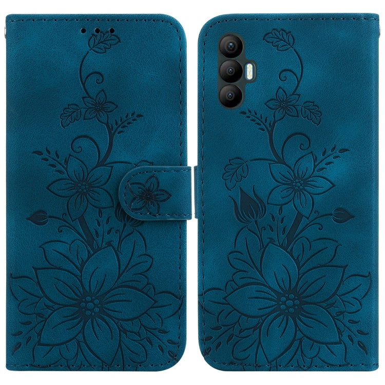 Lily Embossed Leather Phone Case, For Tecno Camon 19, For Tecno Camon 19 Neo, For Tecno Pova 3 / LE7, For Tecno Camon 18i, For Tecno Spark Go 2022 / Spark 8C, For Tecno Spark 8 Pro, For Tecno Pova Neo / LE6, For Tecno Camon 18 / 18 P                   ...
