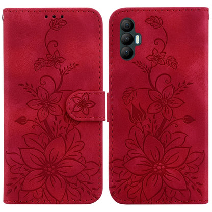 Lily Embossed Leather Phone Case, For Tecno Camon 19, For Tecno Camon 19 Neo, For Tecno Pova 3 / LE7, For Tecno Camon 18i, For Tecno Spark Go 2022 / Spark 8C, For Tecno Spark 8 Pro, For Tecno Pova Neo / LE6, For Tecno Camon 18 / 18 P                   ...