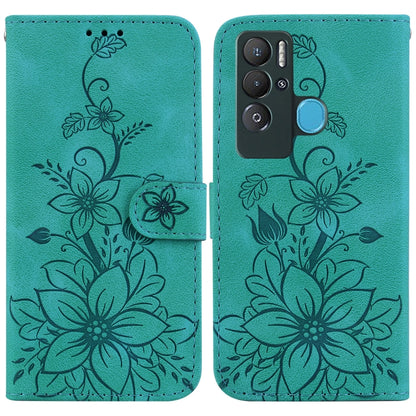 Lily Embossed Leather Phone Case, For Tecno Camon 19, For Tecno Camon 19 Neo, For Tecno Pova 3 / LE7, For Tecno Camon 18i, For Tecno Spark Go 2022 / Spark 8C, For Tecno Spark 8 Pro, For Tecno Pova Neo / LE6, For Tecno Camon 18 / 18 P                   ...