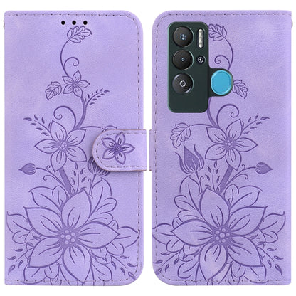 Lily Embossed Leather Phone Case, For Tecno Camon 19, For Tecno Camon 19 Neo, For Tecno Pova 3 / LE7, For Tecno Camon 18i, For Tecno Spark Go 2022 / Spark 8C, For Tecno Spark 8 Pro, For Tecno Pova Neo / LE6, For Tecno Camon 18 / 18 P                   ...