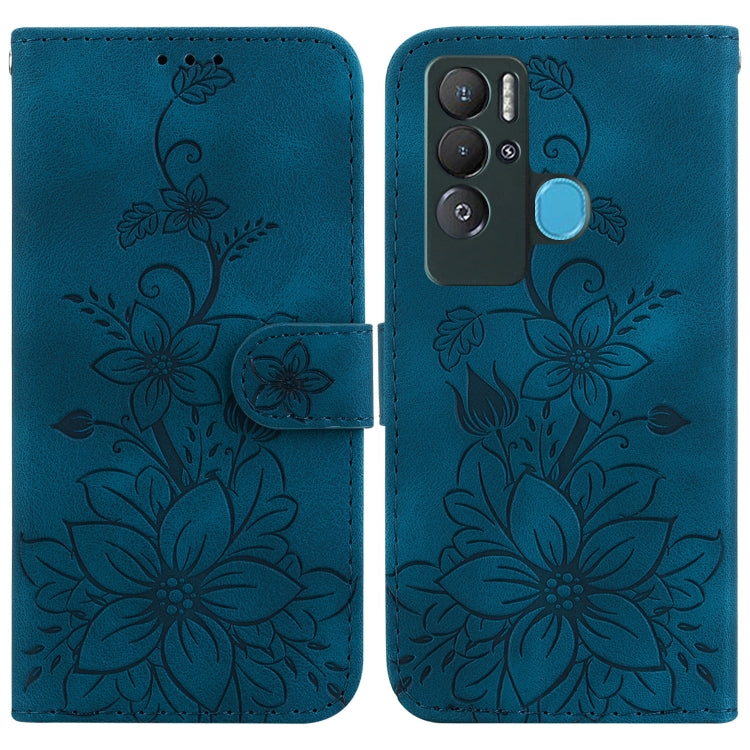 Lily Embossed Leather Phone Case, For Tecno Camon 19, For Tecno Camon 19 Neo, For Tecno Pova 3 / LE7, For Tecno Camon 18i, For Tecno Spark Go 2022 / Spark 8C, For Tecno Spark 8 Pro, For Tecno Pova Neo / LE6, For Tecno Camon 18 / 18 P                   ...