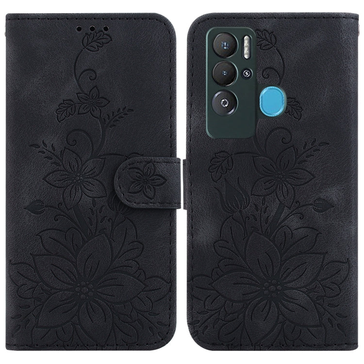 Lily Embossed Leather Phone Case, For Tecno Camon 19, For Tecno Camon 19 Neo, For Tecno Pova 3 / LE7, For Tecno Camon 18i, For Tecno Spark Go 2022 / Spark 8C, For Tecno Spark 8 Pro, For Tecno Pova Neo / LE6, For Tecno Camon 18 / 18 P                   ...
