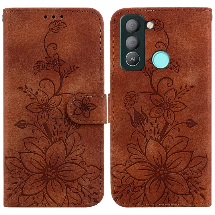 Lily Embossed Leather Phone Case, For Tecno Camon 19, For Tecno Camon 19 Neo, For Tecno Pova 3 / LE7, For Tecno Camon 18i, For Tecno Spark Go 2022 / Spark 8C, For Tecno Spark 8 Pro, For Tecno Pova Neo / LE6, For Tecno Camon 18 / 18 P                   ...