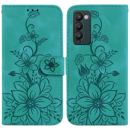 Lily Embossed Leather Phone Case, For Tecno Camon 19, For Tecno Camon 19 Neo, For Tecno Pova 3 / LE7, For Tecno Camon 18i, For Tecno Spark Go 2022 / Spark 8C, For Tecno Spark 8 Pro, For Tecno Pova Neo / LE6, For Tecno Camon 18 / 18 P                   ...