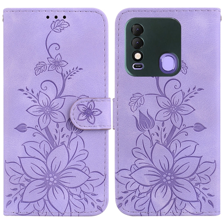 Lily Embossed Leather Phone Case, For Tecno Camon 19, For Tecno Camon 19 Neo, For Tecno Pova 3 / LE7, For Tecno Camon 18i, For Tecno Spark Go 2022 / Spark 8C, For Tecno Spark 8 Pro, For Tecno Pova Neo / LE6, For Tecno Camon 18 / 18 P                   ...