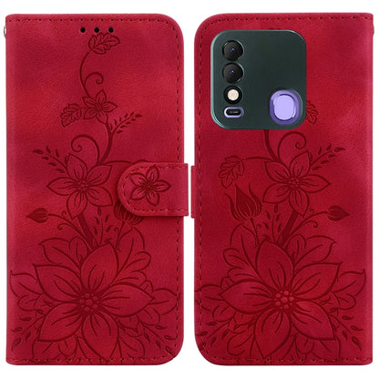 Lily Embossed Leather Phone Case, For Tecno Camon 19, For Tecno Camon 19 Neo, For Tecno Pova 3 / LE7, For Tecno Camon 18i, For Tecno Spark Go 2022 / Spark 8C, For Tecno Spark 8 Pro, For Tecno Pova Neo / LE6, For Tecno Camon 18 / 18 P                   ...