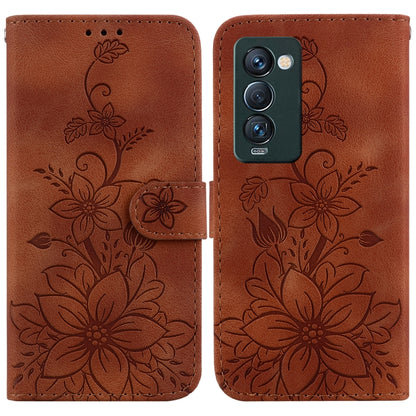 Lily Embossed Leather Phone Case, For Tecno Camon 19, For Tecno Camon 19 Neo, For Tecno Pova 3 / LE7, For Tecno Camon 18i, For Tecno Spark Go 2022 / Spark 8C, For Tecno Spark 8 Pro, For Tecno Pova Neo / LE6, For Tecno Camon 18 / 18 P                   ...