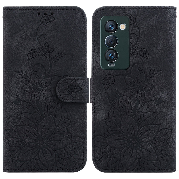 Lily Embossed Leather Phone Case, For Tecno Camon 19, For Tecno Camon 19 Neo, For Tecno Pova 3 / LE7, For Tecno Camon 18i, For Tecno Spark Go 2022 / Spark 8C, For Tecno Spark 8 Pro, For Tecno Pova Neo / LE6, For Tecno Camon 18 / 18 P                   ...