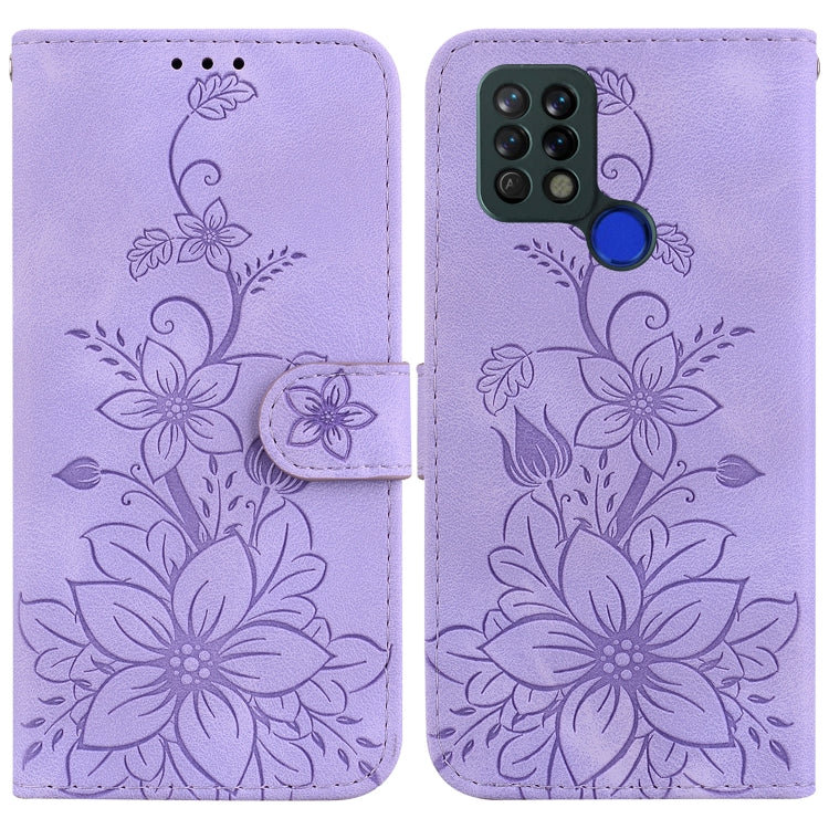 Lily Embossed Leather Phone Case, For Tecno Camon 19, For Tecno Camon 19 Neo, For Tecno Pova 3 / LE7, For Tecno Camon 18i, For Tecno Spark Go 2022 / Spark 8C, For Tecno Spark 8 Pro, For Tecno Pova Neo / LE6, For Tecno Camon 18 / 18 P                   ...