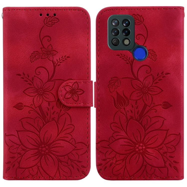 Lily Embossed Leather Phone Case, For Tecno Camon 19, For Tecno Camon 19 Neo, For Tecno Pova 3 / LE7, For Tecno Camon 18i, For Tecno Spark Go 2022 / Spark 8C, For Tecno Spark 8 Pro, For Tecno Pova Neo / LE6, For Tecno Camon 18 / 18 P                   ...