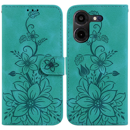 Lily Embossed Leather Phone Case, For Tecno Pova 5 Pro, For Tecno Pova Neo 3, For Tecno Pova 5, For Tecno Camon 20 Premier 5G, For Tecno Camon 20 Pro 5G, For Tecno Camon 20 Pro 4G / Camon 20, For Tecno Spark 10 5G, For Tecno Spark 10 4G / Spark 10C    ...