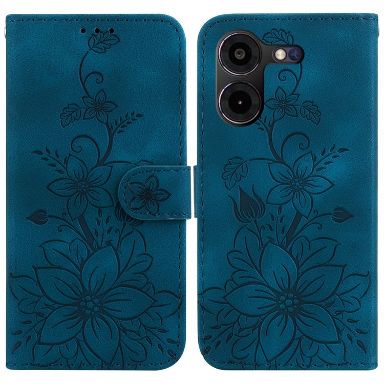 Lily Embossed Leather Phone Case, For Tecno Pova 5 Pro, For Tecno Pova Neo 3, For Tecno Pova 5, For Tecno Camon 20 Premier 5G, For Tecno Camon 20 Pro 5G, For Tecno Camon 20 Pro 4G / Camon 20, For Tecno Spark 10 5G, For Tecno Spark 10 4G / Spark 10C    ...