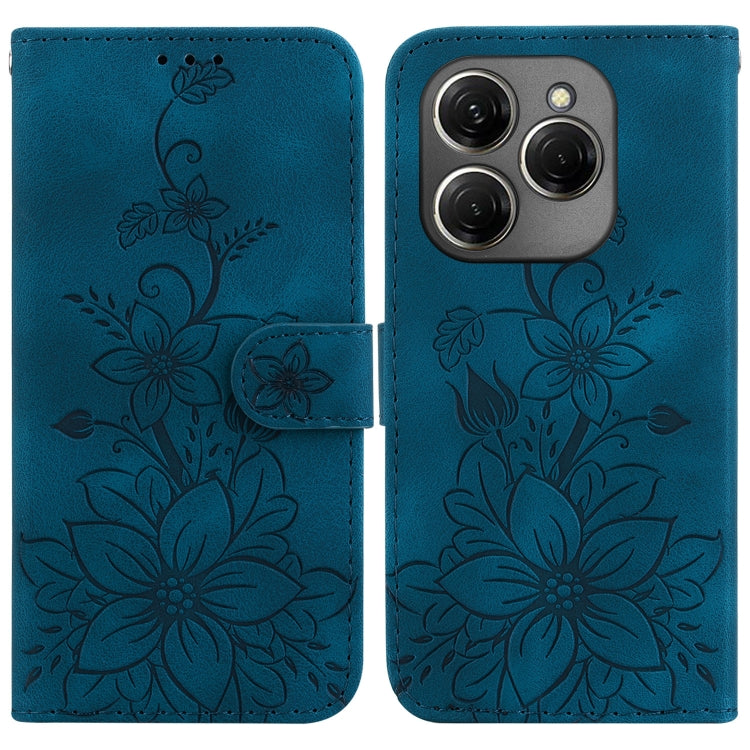 Lily Embossed Leather Phone Case, For Tecno Pop 10 / Spark Go 2 4G, For Tecno Camon 40 Pro 4G, For Tecno Camon 40, For Tecno Pop 9 5G / Spark 30C 5G, For Tecno Camon 30S / Camon 30S Pro, For Tecno Spark 30 Pro, For Tecno Spark 30 4G, For Tecno Spark 30...