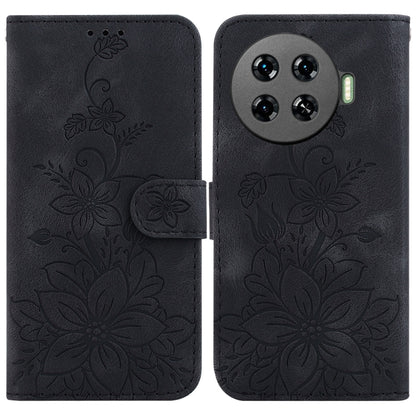 Lily Embossed Leather Phone Case, For Tecno Pop 10 / Spark Go 2 4G, For Tecno Camon 40 Pro 4G, For Tecno Camon 40, For Tecno Pop 9 5G / Spark 30C 5G, For Tecno Camon 30S / Camon 30S Pro, For Tecno Spark 30 Pro, For Tecno Spark 30 4G, For Tecno Spark 30...