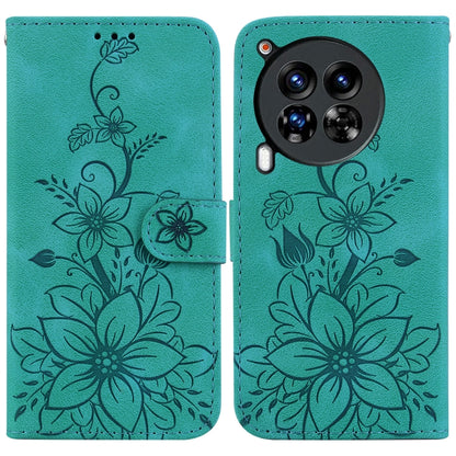Lily Embossed Leather Phone Case, For Tecno Pop 10 / Spark Go 2 4G, For Tecno Camon 40 Pro 4G, For Tecno Camon 40, For Tecno Pop 9 5G / Spark 30C 5G, For Tecno Camon 30S / Camon 30S Pro, For Tecno Spark 30 Pro, For Tecno Spark 30 4G, For Tecno Spark 30...