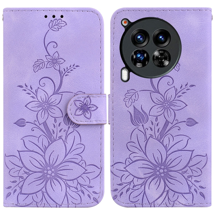 Lily Embossed Leather Phone Case, For Tecno Pop 10 / Spark Go 2 4G, For Tecno Camon 40 Pro 4G, For Tecno Camon 40, For Tecno Pop 9 5G / Spark 30C 5G, For Tecno Camon 30S / Camon 30S Pro, For Tecno Spark 30 Pro, For Tecno Spark 30 4G, For Tecno Spark 30...
