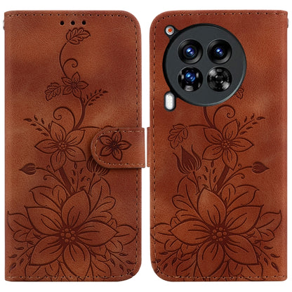 Lily Embossed Leather Phone Case, For Tecno Pop 10 / Spark Go 2 4G, For Tecno Camon 40 Pro 4G, For Tecno Camon 40, For Tecno Pop 9 5G / Spark 30C 5G, For Tecno Camon 30S / Camon 30S Pro, For Tecno Spark 30 Pro, For Tecno Spark 30 4G, For Tecno Spark 30...