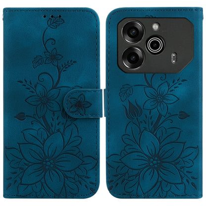 Lily Embossed Leather Phone Case, For Tecno Pop 10 / Spark Go 2 4G, For Tecno Camon 40 Pro 4G, For Tecno Camon 40, For Tecno Pop 9 5G / Spark 30C 5G, For Tecno Camon 30S / Camon 30S Pro, For Tecno Spark 30 Pro, For Tecno Spark 30 4G, For Tecno Spark 30...