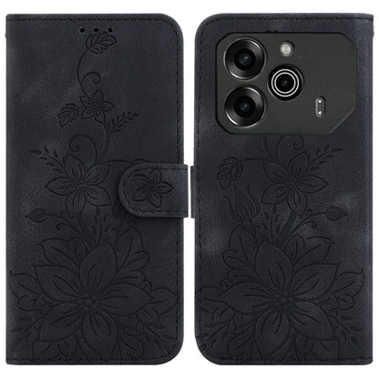 Lily Embossed Leather Phone Case, For Tecno Pop 10 / Spark Go 2 4G, For Tecno Camon 40 Pro 4G, For Tecno Camon 40, For Tecno Pop 9 5G / Spark 30C 5G, For Tecno Camon 30S / Camon 30S Pro, For Tecno Spark 30 Pro, For Tecno Spark 30 4G, For Tecno Spark 30...