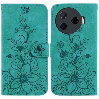 Lily Embossed Leather Phone Case, For Tecno Pop 10 / Spark Go 2 4G, For Tecno Camon 40 Pro 4G, For Tecno Camon 40, For Tecno Pop 9 5G / Spark 30C 5G, For Tecno Camon 30S / Camon 30S Pro, For Tecno Spark 30 Pro, For Tecno Spark 30 4G, For Tecno Spark 30...