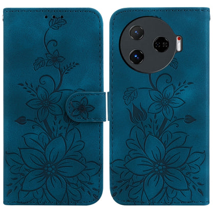 Lily Embossed Leather Phone Case, For Tecno Pop 10 / Spark Go 2 4G, For Tecno Camon 40 Pro 4G, For Tecno Camon 40, For Tecno Pop 9 5G / Spark 30C 5G, For Tecno Camon 30S / Camon 30S Pro, For Tecno Spark 30 Pro, For Tecno Spark 30 4G, For Tecno Spark 30...