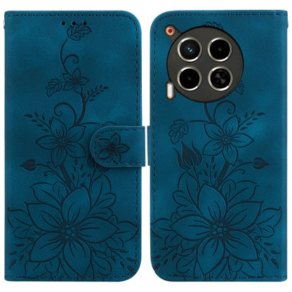 Lily Embossed Leather Phone Case, For Tecno Pop 10 / Spark Go 2 4G, For Tecno Camon 40 Pro 4G, For Tecno Camon 40, For Tecno Pop 9 5G / Spark 30C 5G, For Tecno Camon 30S / Camon 30S Pro, For Tecno Spark 30 Pro, For Tecno Spark 30 4G, For Tecno Spark 30...