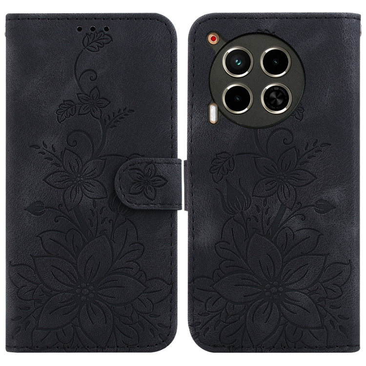 Lily Embossed Leather Phone Case, For Tecno Pop 10 / Spark Go 2 4G, For Tecno Camon 40 Pro 4G, For Tecno Camon 40, For Tecno Pop 9 5G / Spark 30C 5G, For Tecno Camon 30S / Camon 30S Pro, For Tecno Spark 30 Pro, For Tecno Spark 30 4G, For Tecno Spark 30...