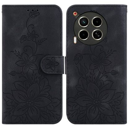 Lily Embossed Leather Phone Case, For Tecno Pop 10 / Spark Go 2 4G, For Tecno Camon 40 Pro 4G, For Tecno Camon 40, For Tecno Pop 9 5G / Spark 30C 5G, For Tecno Camon 30S / Camon 30S Pro, For Tecno Spark 30 Pro, For Tecno Spark 30 4G, For Tecno Spark 30...