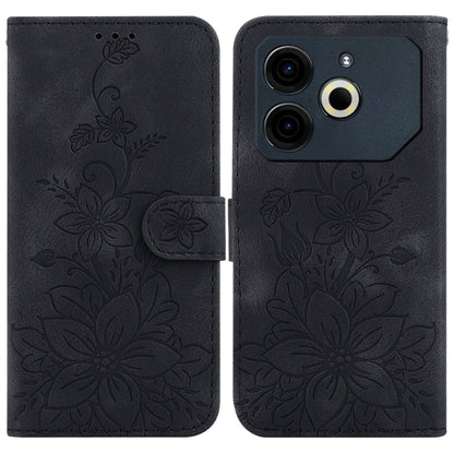 Lily Embossed Leather Phone Case, For Tecno Pop 10 / Spark Go 2 4G, For Tecno Camon 40 Pro 4G, For Tecno Camon 40, For Tecno Pop 9 5G / Spark 30C 5G, For Tecno Camon 30S / Camon 30S Pro, For Tecno Spark 30 Pro, For Tecno Spark 30 4G, For Tecno Spark 30...