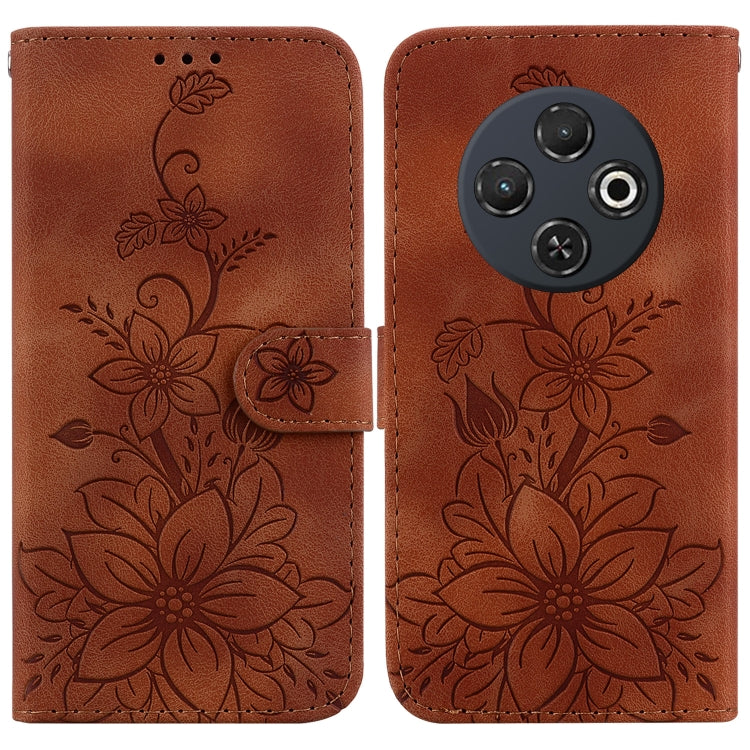 Lily Embossed Leather Phone Case, For Tecno Pop 10 / Spark Go 2 4G, For Tecno Camon 40 Pro 4G, For Tecno Camon 40, For Tecno Pop 9 5G / Spark 30C 5G, For Tecno Camon 30S / Camon 30S Pro, For Tecno Spark 30 Pro, For Tecno Spark 30 4G, For Tecno Spark 30...