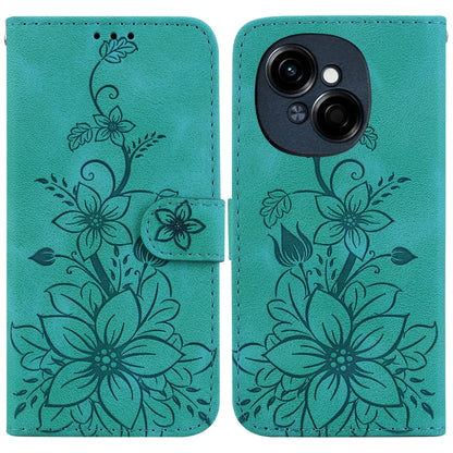 Lily Embossed Leather Phone Case, For Tecno Pop 10 / Spark Go 2 4G, For Tecno Camon 40 Pro 4G, For Tecno Camon 40, For Tecno Pop 9 5G / Spark 30C 5G, For Tecno Camon 30S / Camon 30S Pro, For Tecno Spark 30 Pro, For Tecno Spark 30 4G, For Tecno Spark 30...