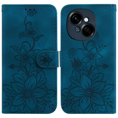 Lily Embossed Leather Phone Case, For Tecno Pop 10 / Spark Go 2 4G, For Tecno Camon 40 Pro 4G, For Tecno Camon 40, For Tecno Pop 9 5G / Spark 30C 5G, For Tecno Camon 30S / Camon 30S Pro, For Tecno Spark 30 Pro, For Tecno Spark 30 4G, For Tecno Spark 30...