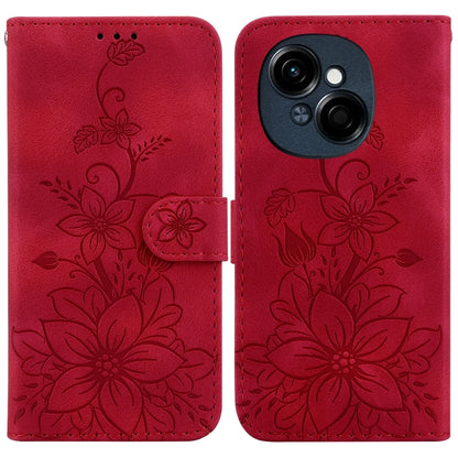 Lily Embossed Leather Phone Case, For Tecno Pop 10 / Spark Go 2 4G, For Tecno Camon 40 Pro 4G, For Tecno Camon 40, For Tecno Pop 9 5G / Spark 30C 5G, For Tecno Camon 30S / Camon 30S Pro, For Tecno Spark 30 Pro, For Tecno Spark 30 4G, For Tecno Spark 30...