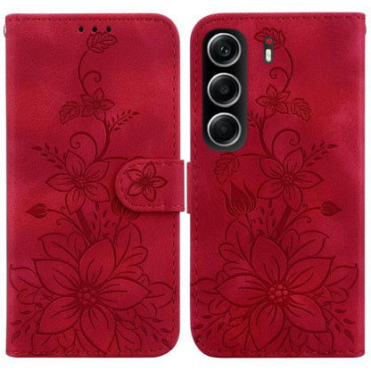Lily Embossed Leather Phone Case, For Tecno Pop 10 / Spark Go 2 4G, For Tecno Camon 40 Pro 4G, For Tecno Camon 40, For Tecno Pop 9 5G / Spark 30C 5G, For Tecno Camon 30S / Camon 30S Pro, For Tecno Spark 30 Pro, For Tecno Spark 30 4G, For Tecno Spark 30...