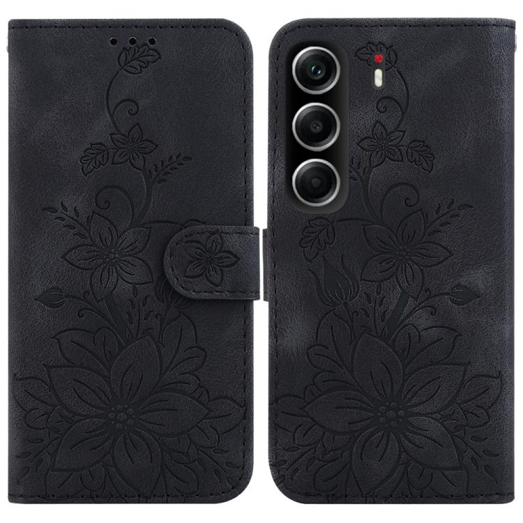 Lily Embossed Leather Phone Case, For Tecno Pop 10 / Spark Go 2 4G, For Tecno Camon 40 Pro 4G, For Tecno Camon 40, For Tecno Pop 9 5G / Spark 30C 5G, For Tecno Camon 30S / Camon 30S Pro, For Tecno Spark 30 Pro, For Tecno Spark 30 4G, For Tecno Spark 30...